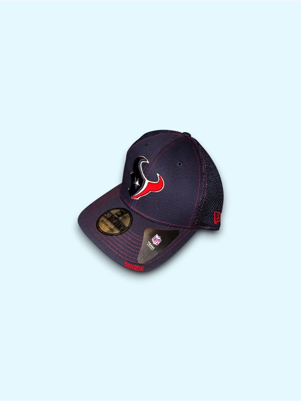NWT Authentic NFL New Era Houston Texans Sideline 39Thirty Flex Hat Cap M/L